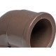 Cotovelo Shiva PVC Liso Liso D 1.1/4 X 90 Marrom - Kit C/10 Unidades
