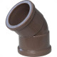 Cotovelo Shiva PVC Liso Liso 1/2 X 45 Marrom - Kit C/25 Unidades