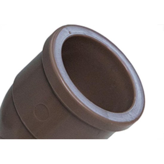 Cotovelo Shiva PVC Liso Liso I 1 X 45 Marrom - Kit C/10 Unidades