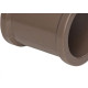 Luva Shiva PVC Liso Liso D 1.1/4 Marrom - Kit C/10 Unidades