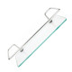 Porta Shampoo Reto Clara Cromado 30X10