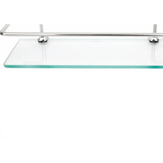 Porta Shampoo Reto Clara Cromado 30X10