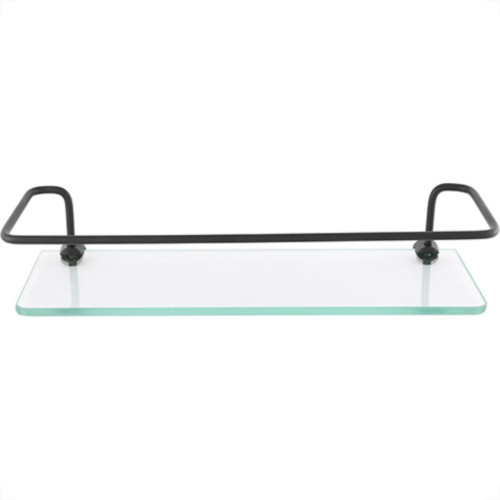 Porta Shampoo D Reto Clarainox Preto 30X10