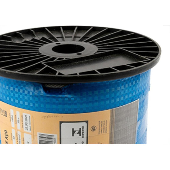 Cabo Aco Zincado Eda Pvc 6X7 1/8-5/32 200M