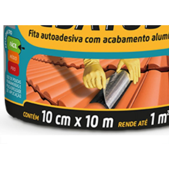 Vedacit Fita Adesiv Vedatud Al 10Cmx10Mt