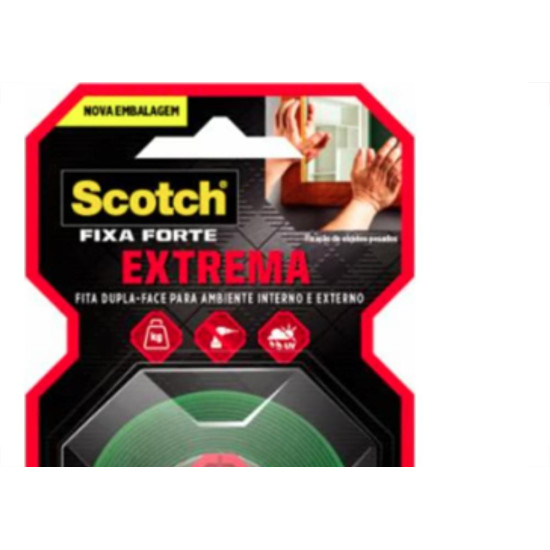 Fita Dupla-Face 3M Forte Extrema 12Mmx2M