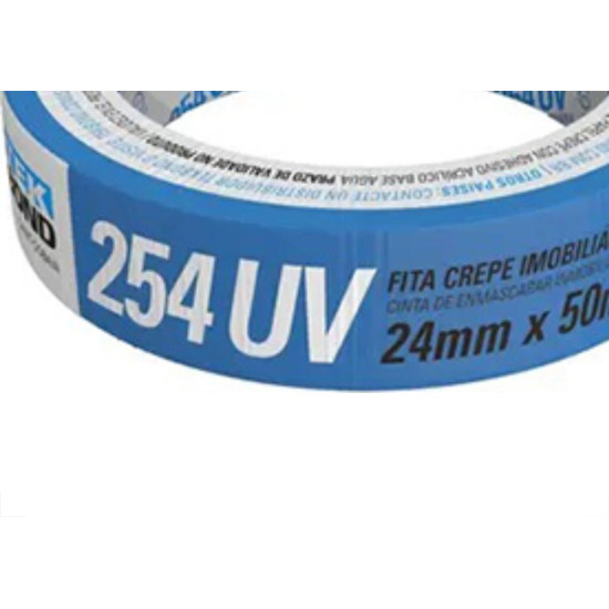Fita Crepe Tekbond Imobil Azul 24Mm X 50Mt