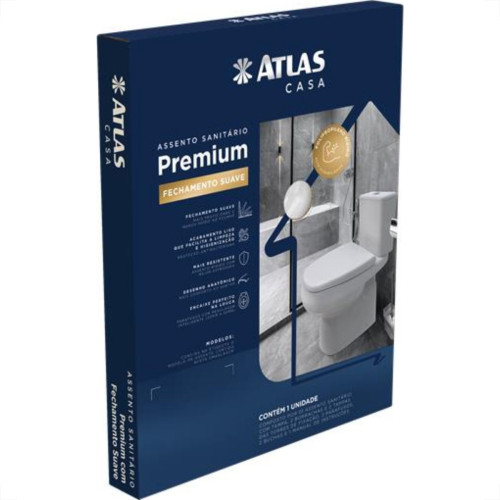Assento Atlas Premium Sof Close Branco