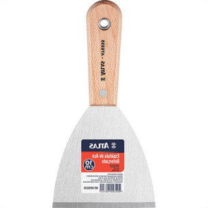 Espatula Atlas Aco 6555/10 C/Cabo Mad - Kit C/6 Unidades
