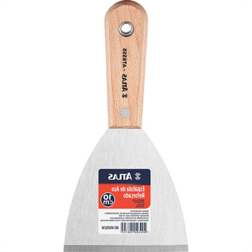 Espatula Atlas Aco 6555/10 C/Cabo Mad - Kit C/6 Unidades