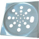 Grelha Inox Quadr 10 Fixa Clarinox