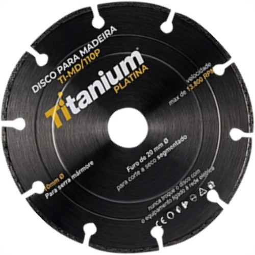 Disco Tungstenio Titanium 110X20Mm