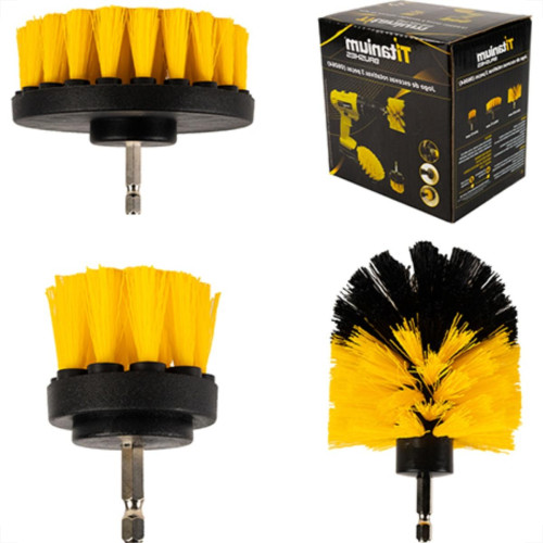 Jogo Escovas Rotatoria C/3 Titanium