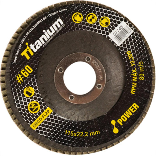 Disco Flap Titanium 4.1/2 X 60 Disco Flap Titanium 4.1/2 X 60