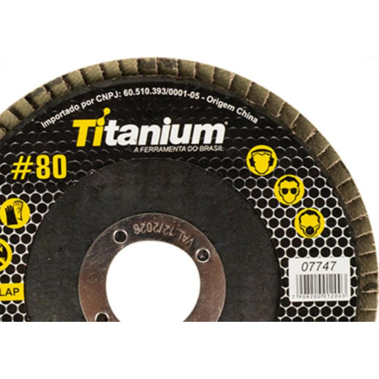 Disco Flap Titanium 4.1/2 X 80 Disco Flap Titanium 4.1/2 X 80