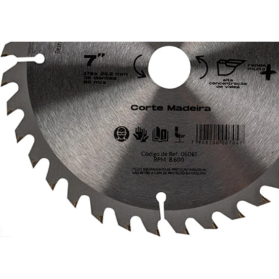Serra Circ.Widea Titanium 7.1/4X36X20 Serra Circ.Widea Titanium 7.1/4X36X20