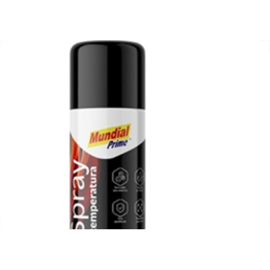 Spray Mundial Alta Temperatura Preto Fosco 400Ml