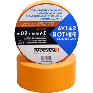 Fita Crepe Salvabras 24Mmx50M Lr - Kit C/2 Unidades