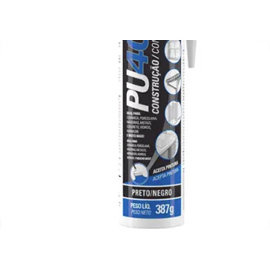 Cola Selante Pu40 Fix Tekbond Preto 387G