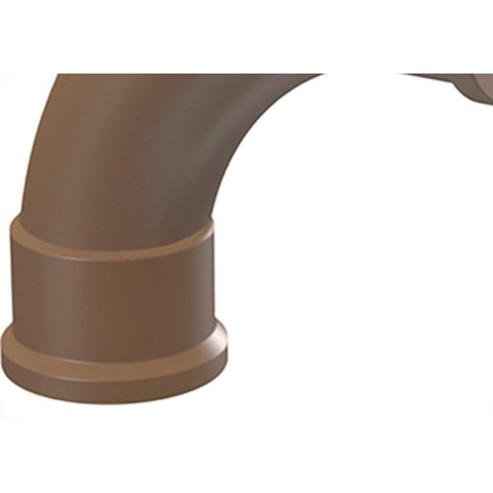Curva Tigre PVC Liso Liso E 1.1/2 X 90 Marrom Curva Tigre PVC Liso Liso E 1.1/2 X 90 Marrom