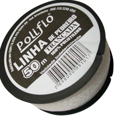 Linha Pedreiro Polifio Trançada C/ 50Mt - Kit C/12 Unidades Linha Pedreiro Polifio Trançada C/ 50Mt - Kit C/12 Unidades