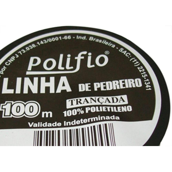 Linha Pedreiro Polifio Trançada C/100Mt - Kit C/12 Unidades Linha Pedreiro Polifio Trançada C/100Mt - Kit C/12 Unidades