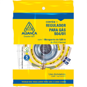 Regulador Gás Alianca Medio 504 C/M 80 Cm