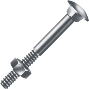 Parafuso Frances 1/4 X 2 1/4 Jomarca - Kit C/2 Centos