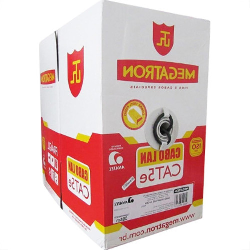 Fio Cabo Rede Megatron Cat5E 305M Azul Fio Cabo Rede Megatron Cat5E 305M Azul