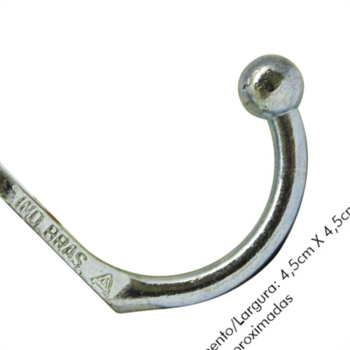 Cabide Alianca Fundido 6398/3 Zi Simples - Kit C/20 Unidades Cabide Alianca Fundido 6398/3 Zi Simples - Kit C/20 Unidades