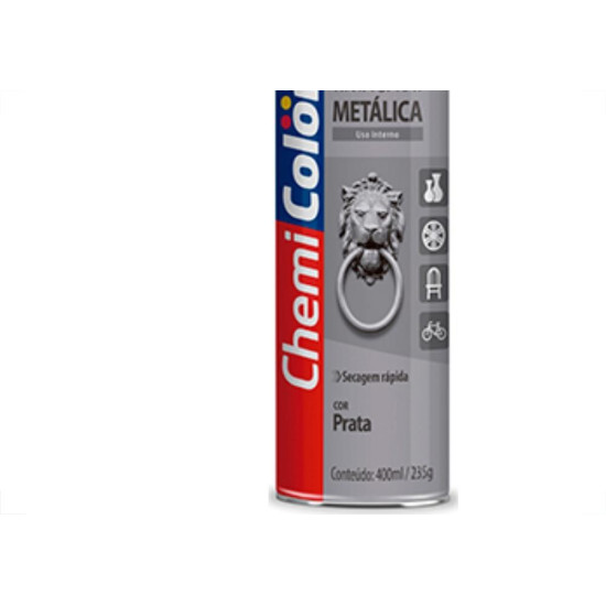 Spray Chemicolor Metalica Prata 400Ml Spray Chemicolor Metalica Prata 400Ml