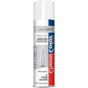 Spray Chemicolor Geral Branco Bril 400Ml . / Kit C/ 6 LT