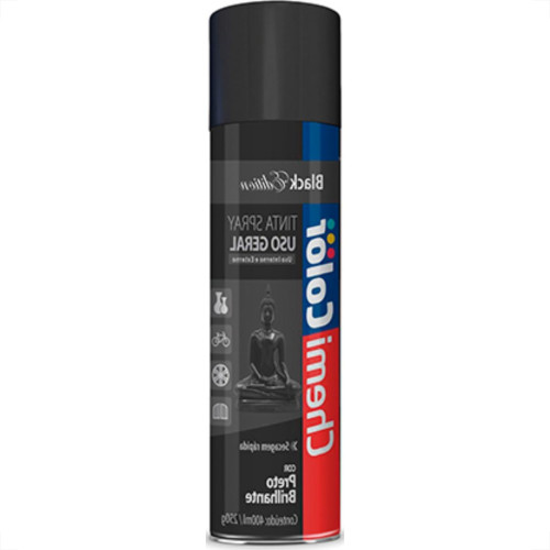 Spray Chemicolor Geral Preto Brilh.400Ml - Kit C/6 LT Spray Chemicolor Geral Preto Brilh.400Ml - Kit C/6 LT