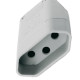 Pino Femea Perlex 2P+T 10A Cinza 2043 Pino Femea Perlex 2P+T 10A Cinza 2043