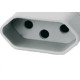 Pino Femea Perlex 2P+T 10A Cinza 2043 Pino Femea Perlex 2P+T 10A Cinza 2043
