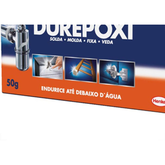 Durepoxi 50G Cinza Henkel - Kit C/12 Unidades