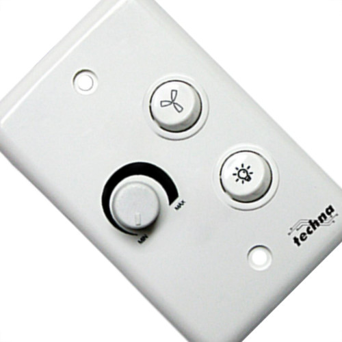 Controle Velocidade Rotativo C/Ch Bivolt Branco Techna Controle Velocidade Rotativo C/Ch Bivolt Branco Techna