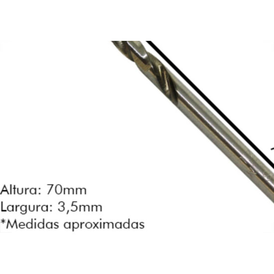 Broca Aco Rapido Irwin 3,5Mm - Kit C/10 Unidades Broca Aco Rapido Irwin 3,5Mm - Kit C/10 Unidades