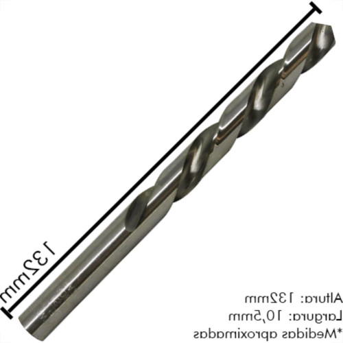 Broca Aco Rapido Irwin 10,5Mm - Kit C/5 Unidades Broca Aco Rapido Irwin 10,5Mm - Kit C/5 Unidades