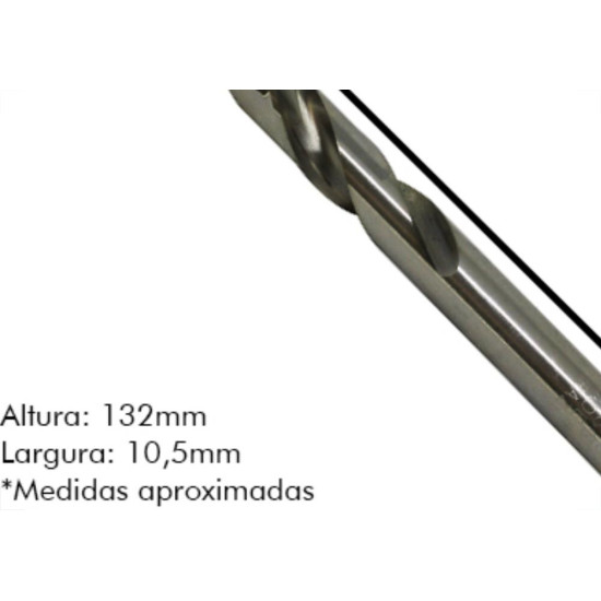 Broca Aco Rapido Irwin 10,5Mm - Kit C/5 Unidades Broca Aco Rapido Irwin 10,5Mm - Kit C/5 Unidades
