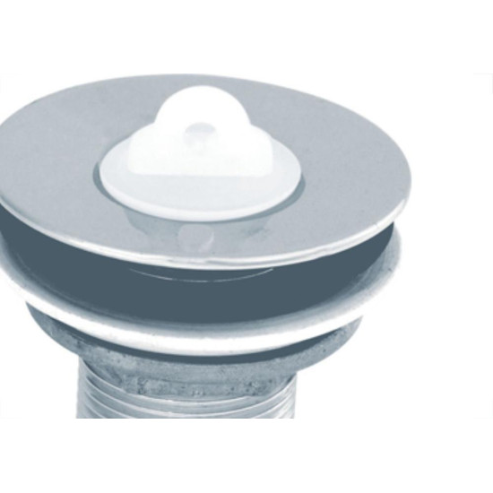 Valvula Plast Lavat S/Ladrao Cromado Luconi - Kit C/25 Unidades Valvula Plast Lavat S/Ladrao Cromado Luconi - Kit C/25 Unidades