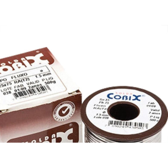 Solda Cobix Rolo Marrom 500G Solda Cobix Rolo Marrom 500G