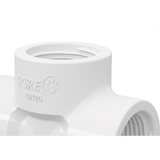 Tee Tigre Rrr 3/4 X 3/4 Branco Tee Tigre Rrr 3/4 X 3/4 Branco