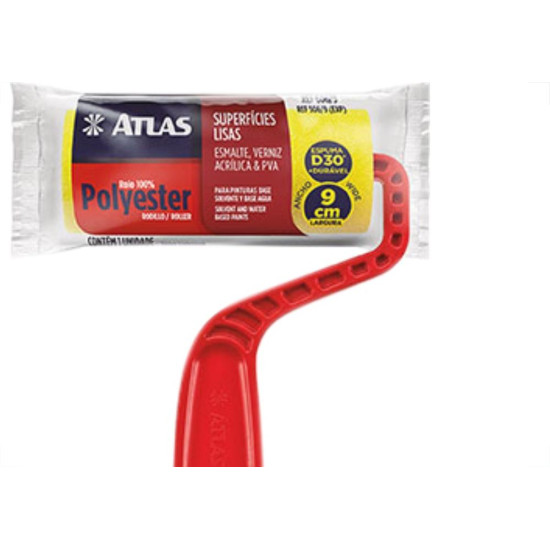 Rolo Atlas Espelho Placa.Poliester Amarelo 09Cm 606 Rolo Atlas Espelho Placa.Poliester Amarelo 09Cm 606