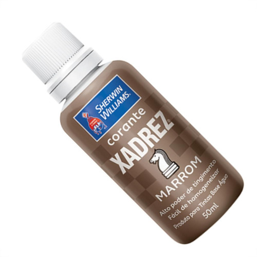 Corante Xadrez 50Ml Marrom - Kit C/12 Unidades Corante Xadrez 50Ml Marrom - Kit C/12 Unidades