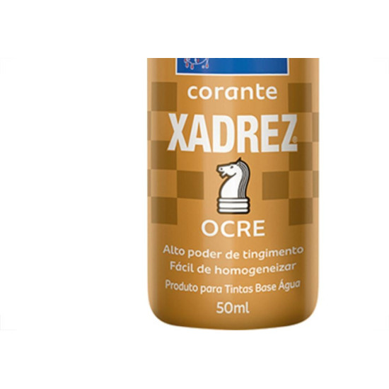 Corante Xadrez 50Ml Ocre - Kit C/12 Unidades Corante Xadrez 50Ml Ocre - Kit C/12 Unidades