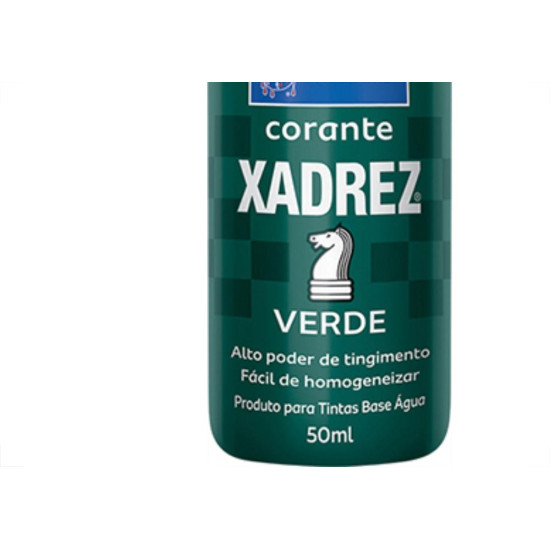 Corante Xadrez 50Ml Verde - Kit C/12 Unidades Corante Xadrez 50Ml Verde - Kit C/12 Unidades