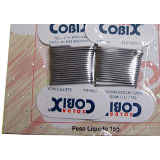 Solda Cobix Em Cartela ela C/2 Unidades Solda Cobix Em Cartela ela C/2 Unidades