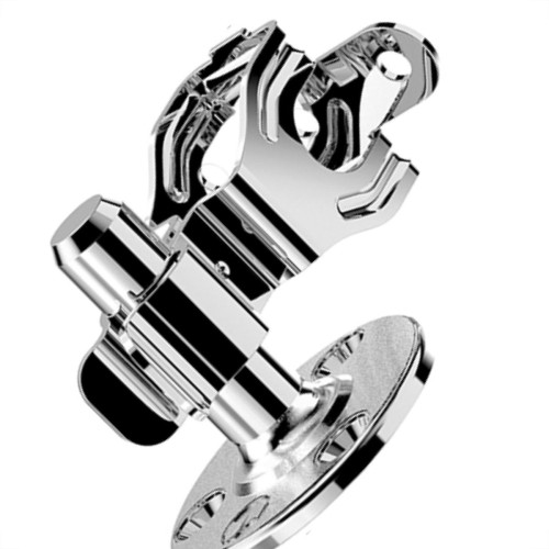 Fixador Porta P/Piso(0068-01)Ni Soprano - Kit C/12 Unidades Fixador Porta P/Piso(0068-01)Ni Soprano - Kit C/12 Unidades