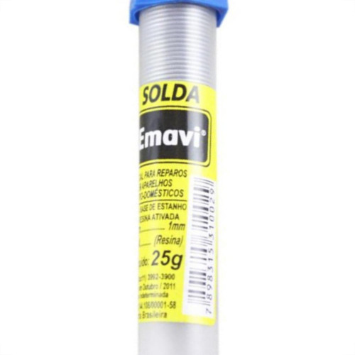 Solda Emavi Tubo 1,0Mm 25G Solda Emavi Tubo 1,0Mm 25G